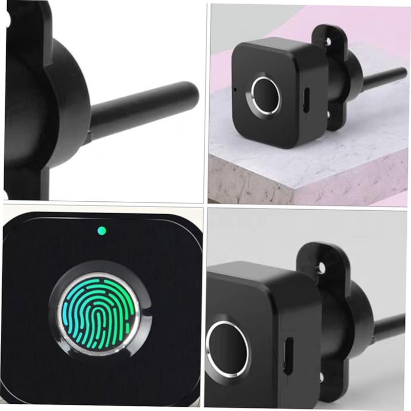 Lurrose Smart Fingerprint Drawer Lock Easy to Install Office Home Security - Image 3